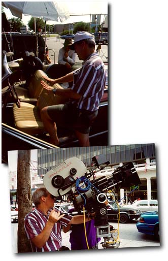 DP John Thomas lines up a shot