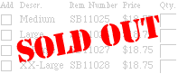  SOLD OUT 